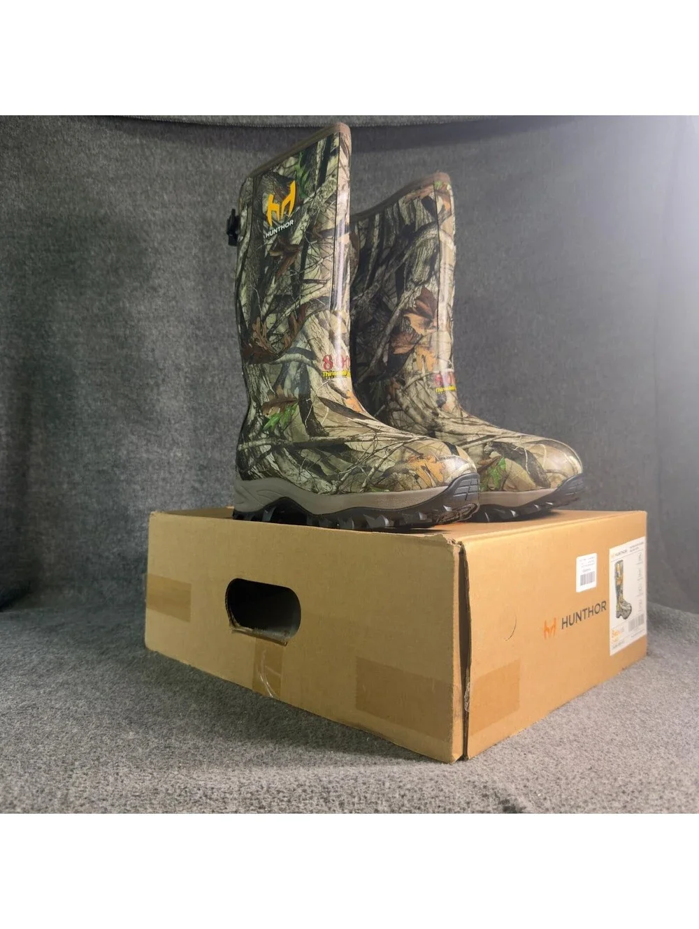 Hunthor Hunting Boots Mens Size 8 Camo Waterproof Insulated 800g CA006-008-013